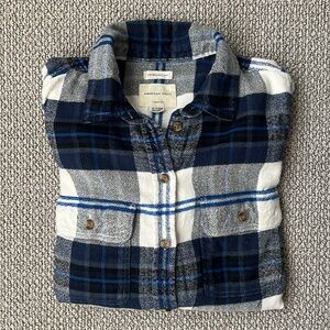 American Eagle Boyfriend Fit Flannel Shirt